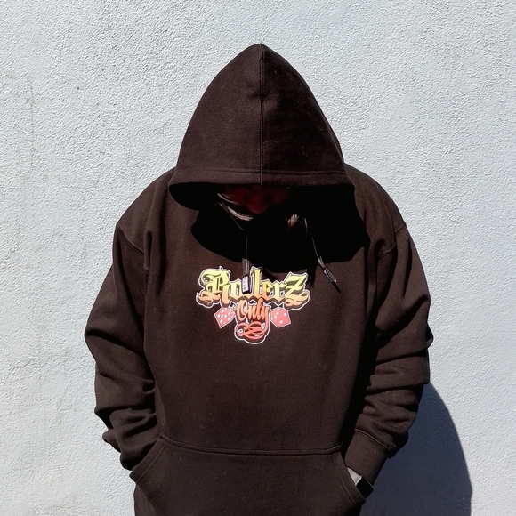 Black Hoodie with Graphic Design - Picture 1 of 7